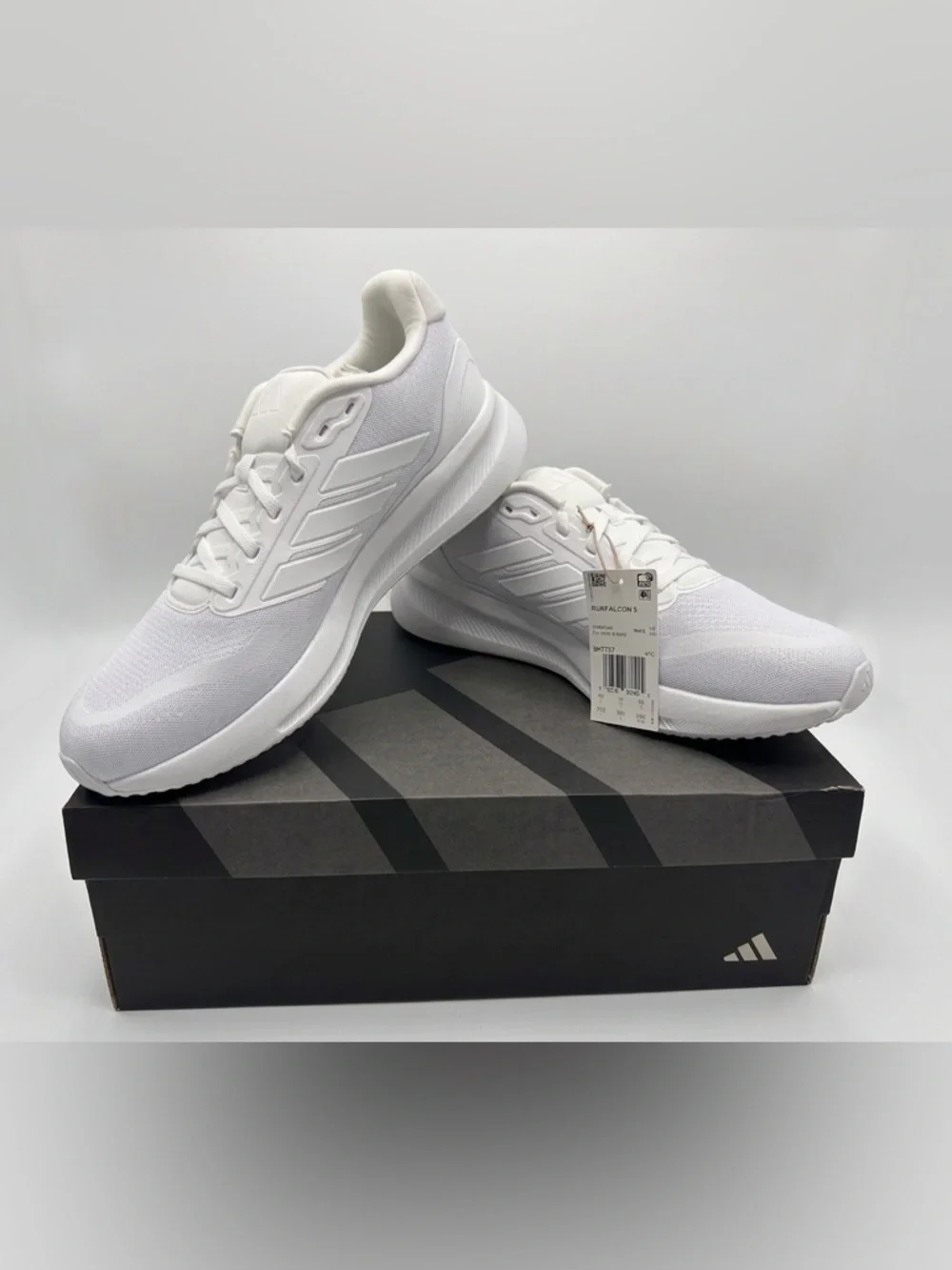 Adidas All White Running Shoes Men’s Size 11.5 Lightweight Sneakers New